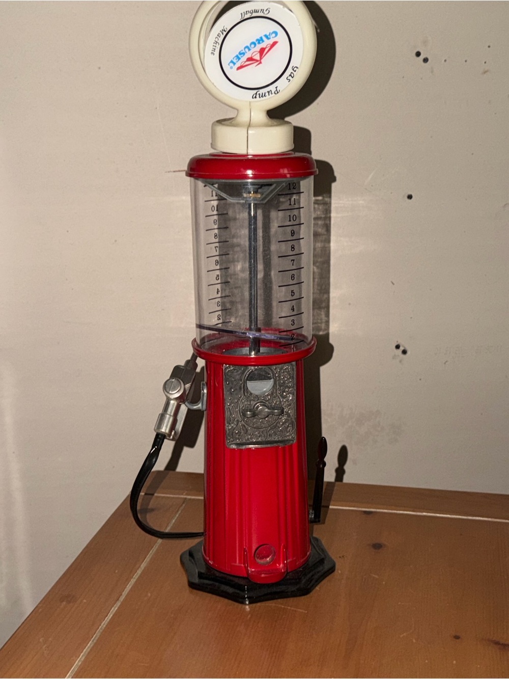 Classic Red Gas Pump Candy Dispenser by Carousel